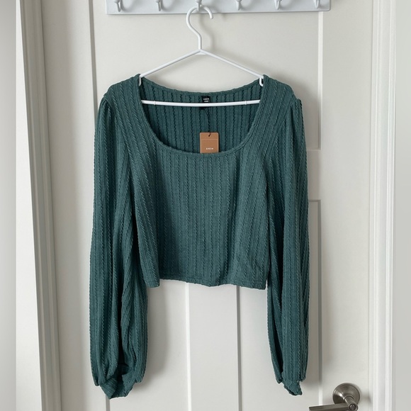 Shein Square Neck Cropped Top - Picture 4 of 7